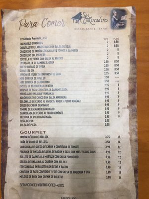 Menu photo 1 Las Casas de los Mercaderes Seville, SE