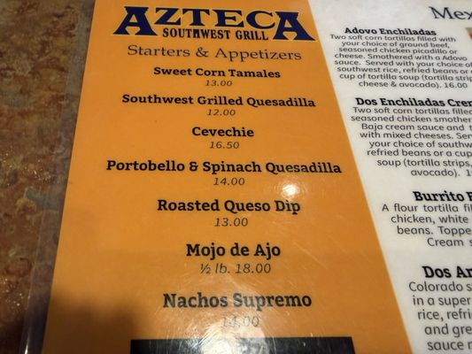 Menu photo 1 Azteca Southwest Grill Coeur d'Alene, ID Menu photo 1 Azteca Southwest Grill Coeur d'Alene, ID