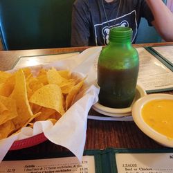 Arizola's Mexican Restaurant - Chips, salsa, queso