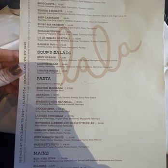 Lala - Menu - Bars Near Me - San Diego, California