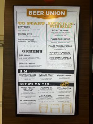 Menu photo 4 Beer Union San Jose, CA