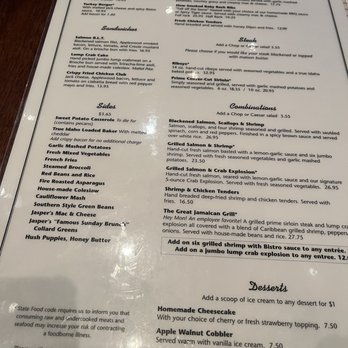 Jasper's - Menu - American Near Me - Upper Marlboro, Maryland Jasper's - Menu - American Near Me - Upper Marlboro, Maryland