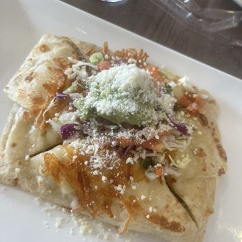 Barra Azul - Carne asada quesadilla. Says deconstructive on the menu but it's no longer served that way. - Sushi Bars Near Me - Perris, California