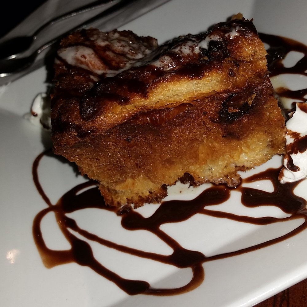Lemoni Cafe - Cinnamon raisin bread pudding with nutella. Word! - Breakfast & Brunch Near Me - Miami, Florida