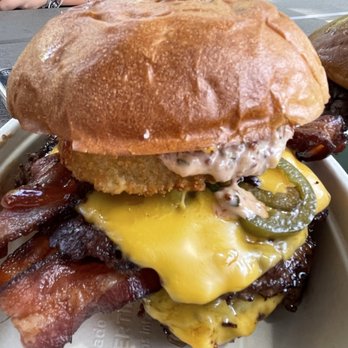 Burger Boys - The Tropic Thunder Burger - sooo good - Burgers Near Me - Kihei, Hawaii