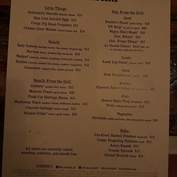 St. Anselm - Menu - Steakhouses Near Me - Washington, DC, District of Columbia St. Anselm - Menu - Steakhouses Near Me - Washington, DC, District of Columbia