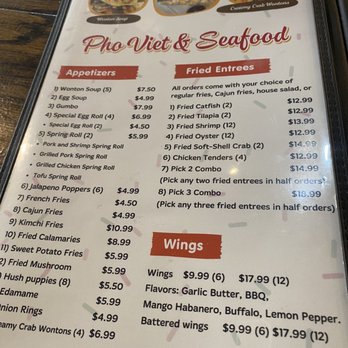 Pho Viet & Seafood - Menu - Vietnamese Near Me - Sugar Land, Texas Pho Viet & Seafood - Menu - Vietnamese Near Me - Sugar Land, Texas