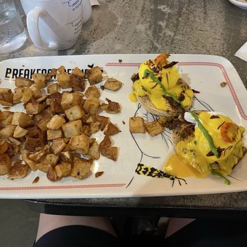 Breakfast Republic - Crab and Crawfish Cake Benedict - Breakfast & Brunch Near Me - Palm Desert, California Breakfast Republic - Crab and Crawfish Cake Benedict - Breakfast & Brunch Near Me - Palm Desert, California