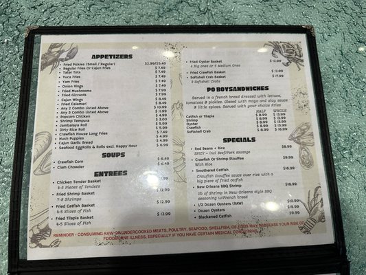 Menu photo 8 Crawfish House Renton, WA