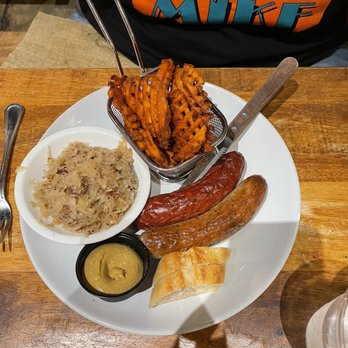 King's BierHaus - The 2 Sausage Plate - German Near Me - Dickinson, Texas King's BierHaus - The 2 Sausage Plate - German Near Me - Dickinson, Texas