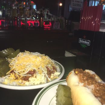 Tony Packo's - Hot dog combo: Hungarian dumplings with chili - Hot Dogs Near Me - Toledo, Ohio