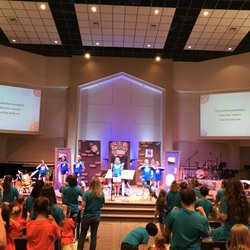 Sammamish Presbyterian Church - VBS 2017 - Each morning opened with songs and a skit.
