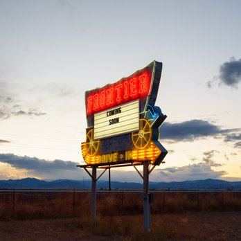 Frontier Drive-Inn - Originally opened in the 1950's - our original sign and screen are still around! - Hotels Near Me - Center, Colorado