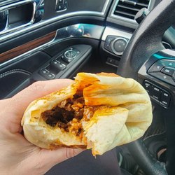 La Patrona Taqueria - Nom. Nobody could say this is a dry Burrito.
