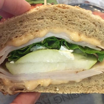 Rising Roll Gourmet Café - Turkey, pear, & goat cheese sandwich...yum!! - Sandwiches Near Me - Alpharetta, Georgia