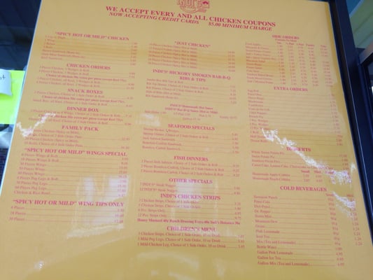 Menu photo 8 Indi's Fast Food Restaurant Lexington, KY Menu photo 8 Indi's Fast Food Restaurant Lexington, KY