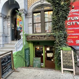 the front of a restaurant