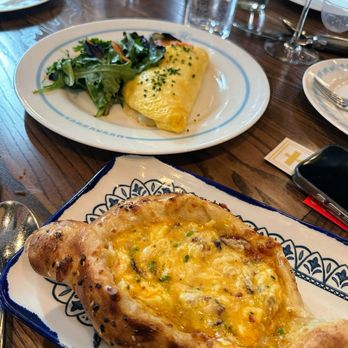 Karravaan - Khachapuri & tandoori chicken omelette - Middle Eastern Near Me - Washington, DC, District of Columbia