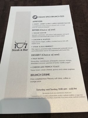 Menu photo 8 107 Steak & Bar Doral, FL Menu photo 8 107 Steak & Bar Doral, FL