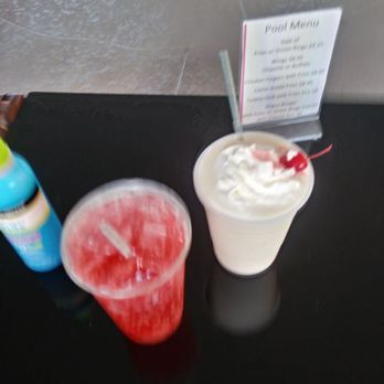 Kings Inn San Diego - A Shirley temple for my baby and pina colada for me both were super delicious! Not your average bar drinks! - San Diego, CA