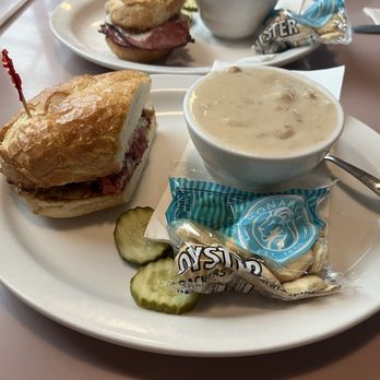 Main Street Grill - Pastrami sandwich and cup of clam chowder! - American Near Me - Centralia, Washington