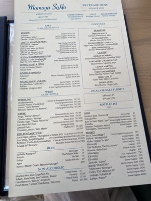 Menu photo 6 Momoya SoHo New York, NY Menu photo 6 Momoya SoHo New York, NY