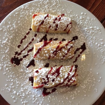 Henhouse Cafe - Cheese blintzes with raspberry sauce. - Cafes Near Me - Gilbert, Arizona