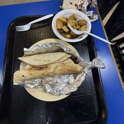 Droubi's Bakery & Deli - Chicken Shawarma and Potatoes with Garlic and Cilantro