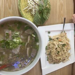 Pho and fried rice Pho and fried rice