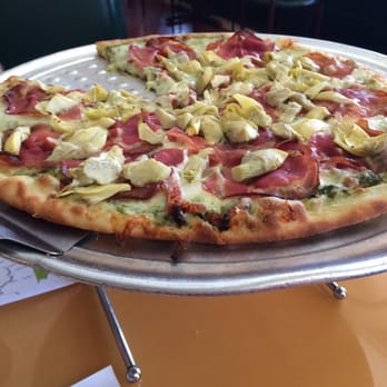 Pizza N Such - Pesto pizza with prosciutto - Pizza Near Me - Claremont, California Pizza N Such - Pesto pizza with prosciutto - Pizza Near Me - Claremont, California