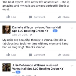 Vanna Nail Spa - Here are some review from our valued customers, please call us to know more information and reasonable prices .