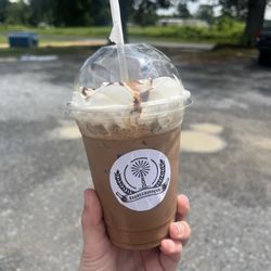 Sharecroppers Coffee and Creamery - Iced churro latte