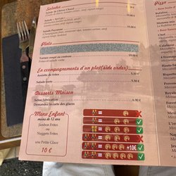 La R'Mise - Menu with pizza policy haha