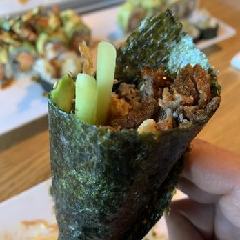 Hinoki Sushi - Spicy salmon skin roll - Sushi Bars Near Me - Reno, Nevada Hinoki Sushi - Spicy salmon skin roll - Sushi Bars Near Me - Reno, Nevada