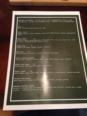 Menu photo 3 Juniper Rapid City, SD