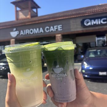 Airoma Cafe - Coconut matcha and blueberry matcha - Coffee & Tea Near Me - Garden Grove, California Airoma Cafe - Coconut matcha and blueberry matcha - Coffee & Tea Near Me - Garden Grove, California
