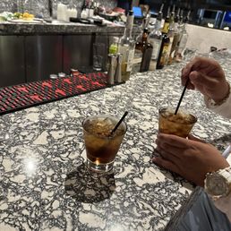 Redeemed our complimentary drinks ! Cheers !