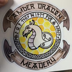 Amber Dragon Meadery - Sticker