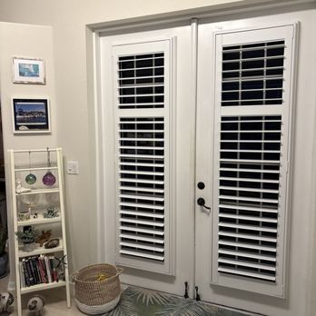 Sunshine Shutter - One set of four French doors. - Shutters Near Me - Sarasota, Florida
