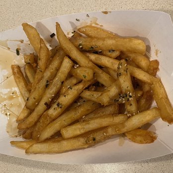 bb.q Chicken - Garlic fries - Wifey and I ate half on the drive home! - Chicken Wings Near Me - Aiea, Hawaii