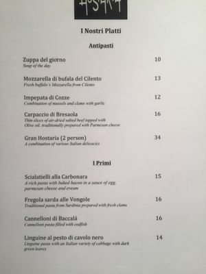 Menu photo 2 Hostaria Amsterdam, NH