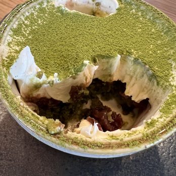 Shimogamo - Matcha cheesecake with red bean - Japanese Near Me - Gilbert, Arizona Shimogamo - Matcha cheesecake with red bean - Japanese Near Me - Gilbert, Arizona