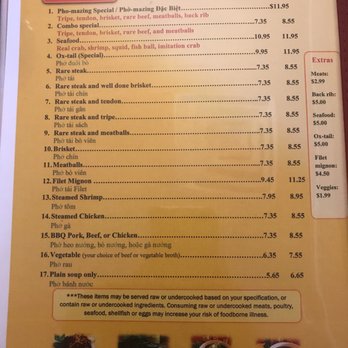 Pho Mazing - Pho menu - Vietnamese Near Me - Placentia, California
