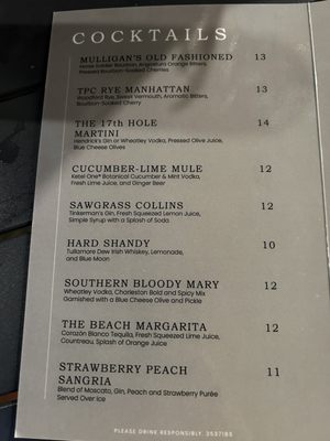 Menu photo 5 Mulligan's Pub Ponte Vedra Beach, FL