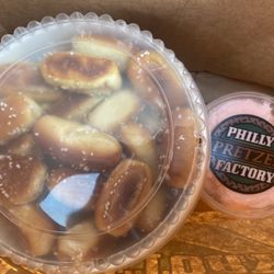 Philly Pretzel Factory - Pretzels... new strawberries m cream