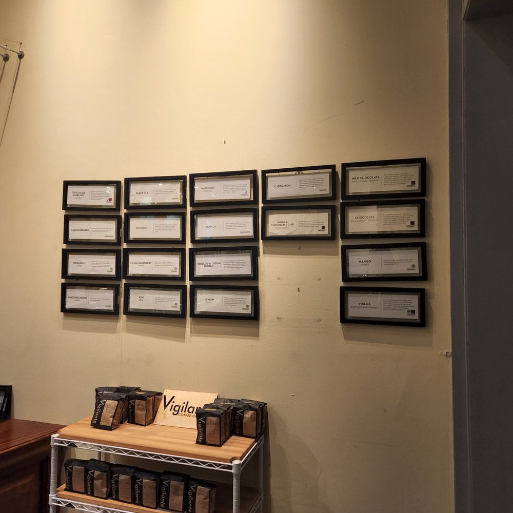 Pitango Gelato & Coffee - a wall of certificates on a wall - Ice Cream & Frozen Yogurt Near Me - Reston, Virginia Pitango Gelato & Coffee - a wall of certificates on a wall - Ice Cream & Frozen Yogurt Near Me - Reston, Virginia