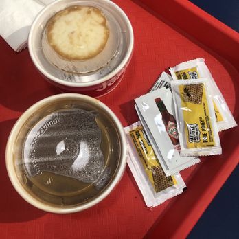 Jollibee - Mashed potatoes, gravy, honey and hot sauce packets. - Chicken Shop Near Me - Alameda, California