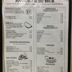 The Hub - Menu