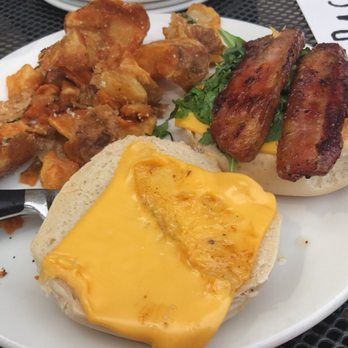 Passero - Bagel sandwich perfection (mine is without the egg) - Italian Near Me - Arlington Heights, Illinois