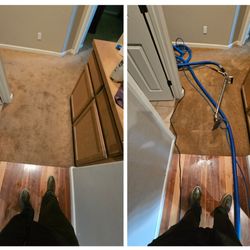 Eric Laettner's Carpet & Floor Cleaning - Before and After Hallway Carpet Cleaning